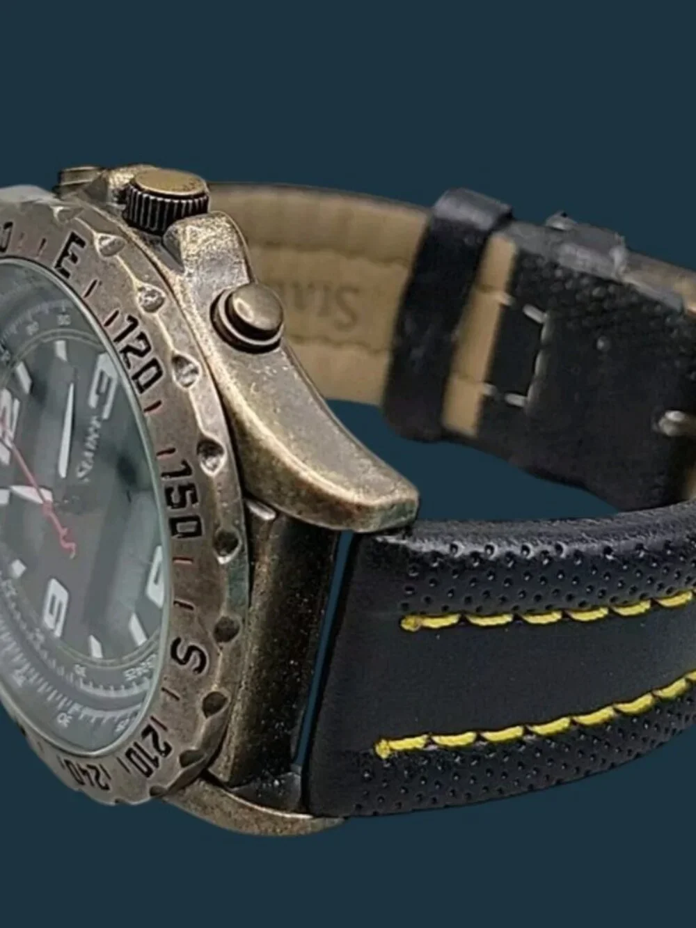 Stauer Centurion Hybrid Chronograph Watch Dual Analog Digital Mens Model 20409